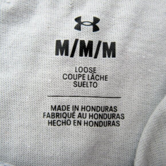 Under Armour UA Project Rock Training Tank Hoodie Mens Size Medium Grey NEW - Picture 11 of 14